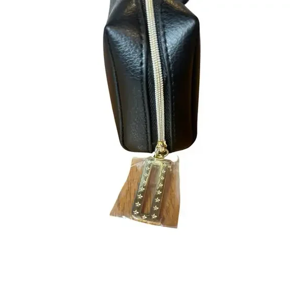 New DIOR Novelty‎ Motif Black Gold Lipstick Cosmetic Pouch New! Collectors - Picture 2 of 5